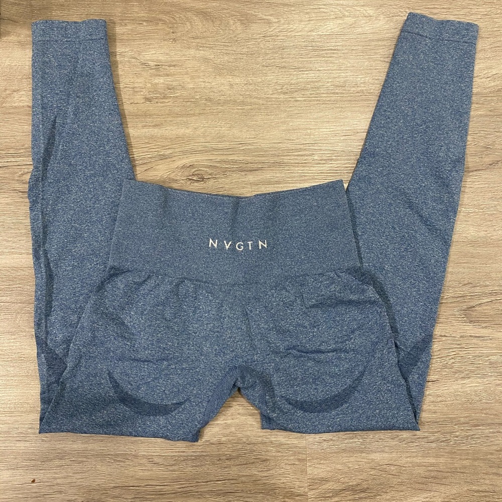 NVGTN slate blue contour leggings